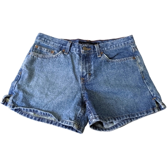 Calvin Klein Pants - Calvin Klein Vintage High Waist Slit Leg Denim Shorts 6